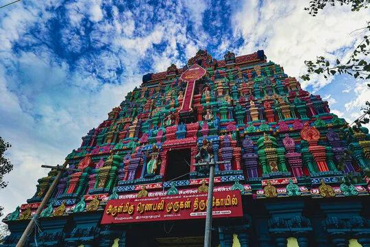 Thiruchendur Murugan Temple and coastal scenery